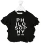 Image 1 of Philosophy Di Lorenzo Serafini Kids ruffle-trimmed logo T-shirt