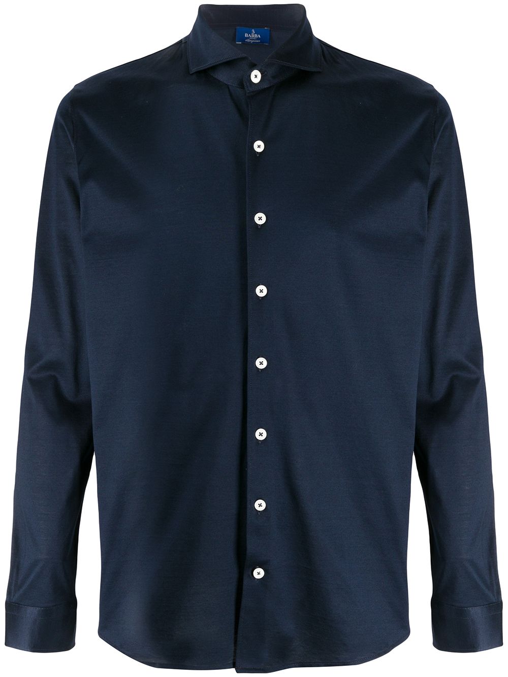 

Barba spread collar shirt - Blue