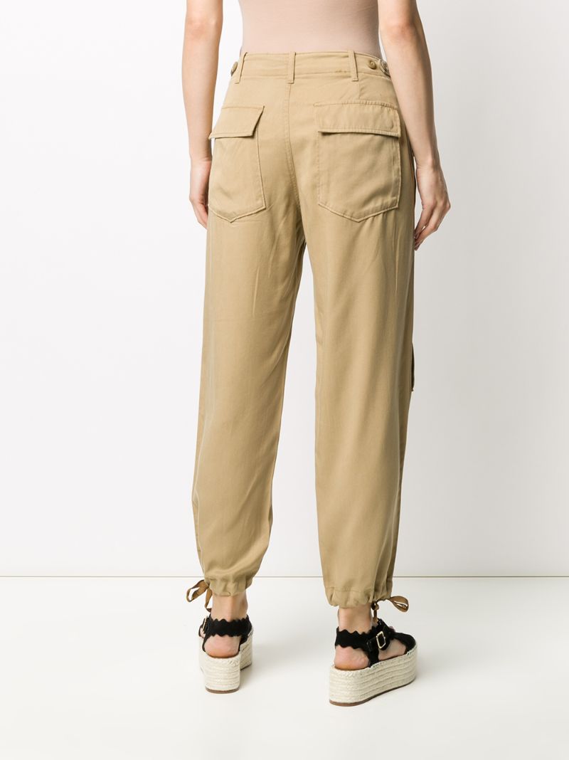 Shop Polo Ralph Lauren Twill Cargo Trousers In Neutrals