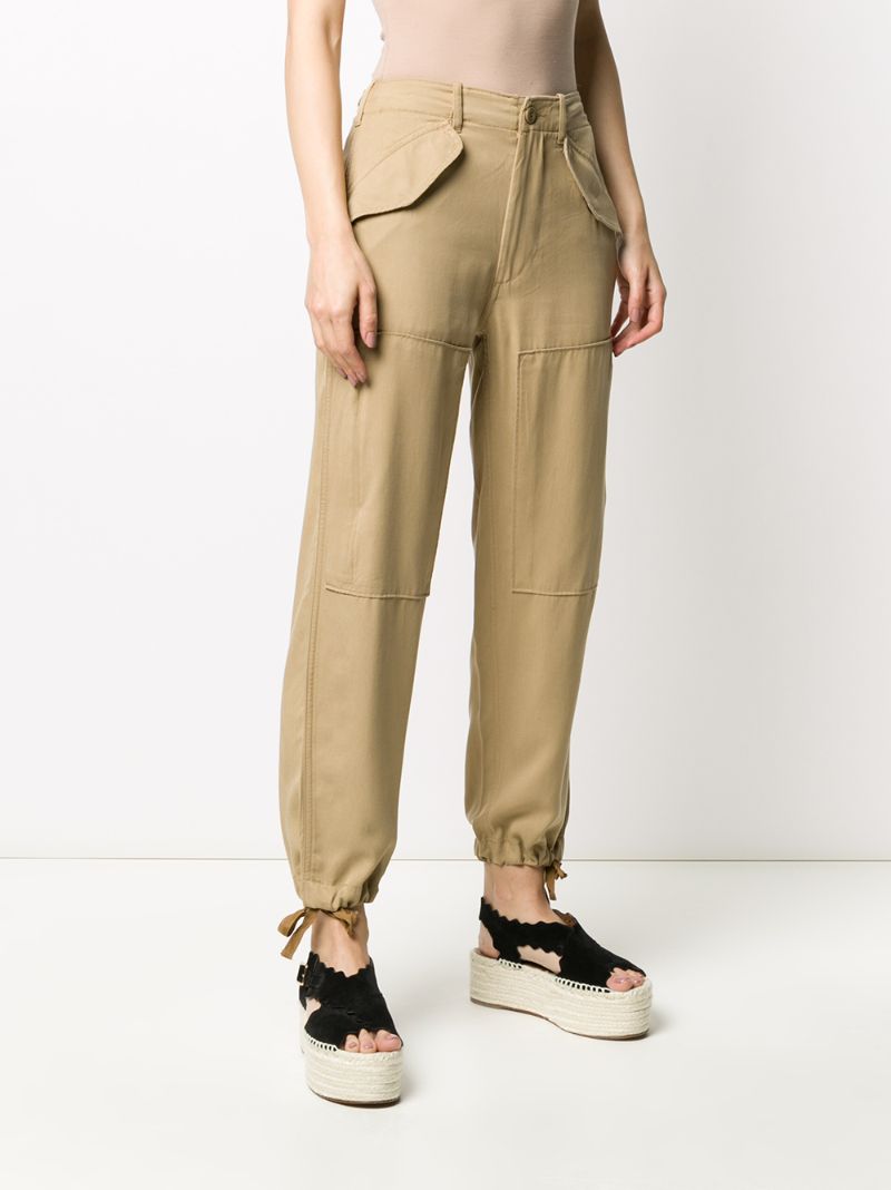 Shop Polo Ralph Lauren Twill Cargo Trousers In Neutrals