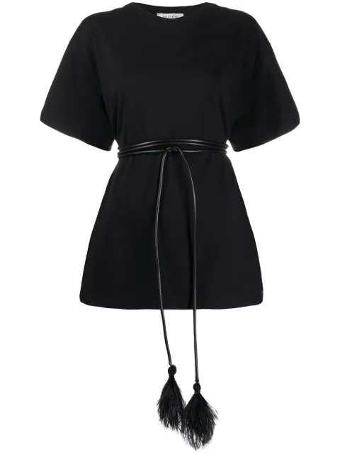Valentino Garavani belted oversized short-sleeve T-shirt