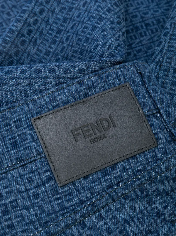 fendi print jeans