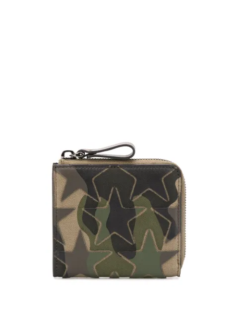 Valentino Garavani camouflage star patch wallet