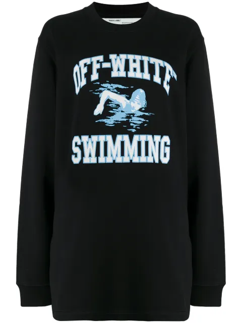Off-White swimming print sweatshirt
