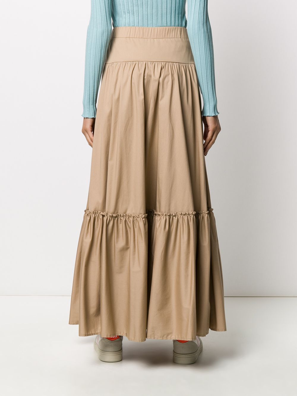 фото So allure buttoned ruffle-trim skirt