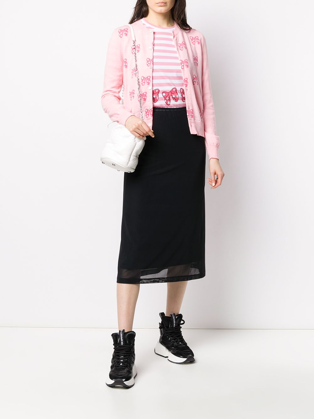 фото Comme des garçons girl bow-jacquard cardigan