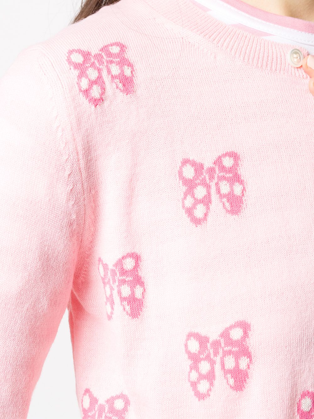 фото Comme des garçons girl bow-jacquard cardigan