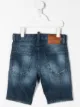 الصورة 2 من Dsquared2 Kids شورت جينز بتأثير باهت