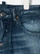 Dsquared2 Kids شورت جينز بتأثير باهت