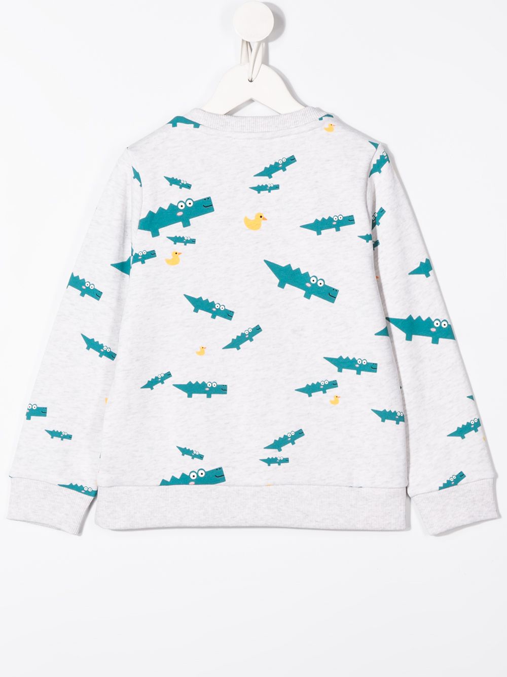 фото Lacoste kids duck and crocodile print sweatshirt