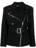 Jean Paul Gaultier Pre-Owned 1990s belted biker jacket - Black