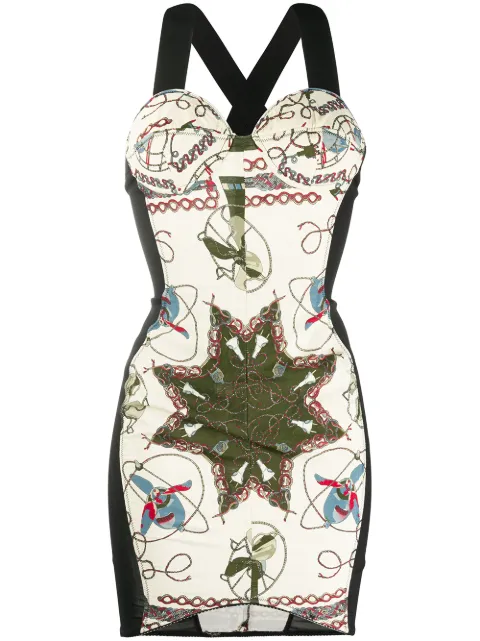 Jean Paul Gaultier Pre-Owned Abito aderente a fiori