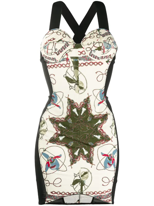 ワンピース Jean Paul Gaultier Dresses Jean Paul Gaultier Soleil S/S 1999 Tropical Flamingo Semi