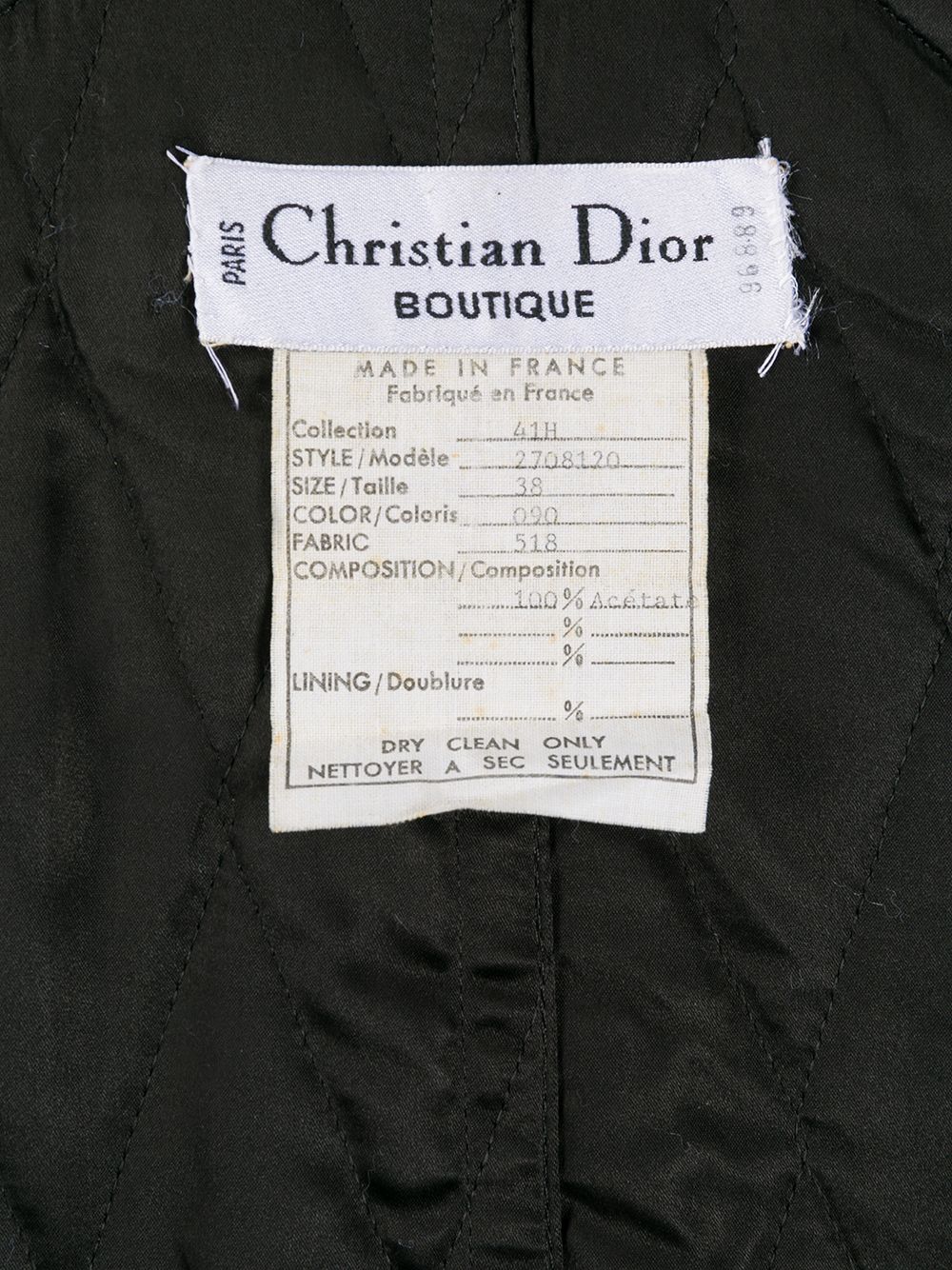 Christian Dior 1990's diamond-quilted coat Women