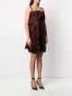 Christian Dior 2000s pre-owned draped corset dress