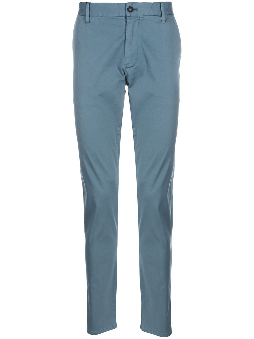 Emporio Armani Slim-fit Chino Trousers In Blue