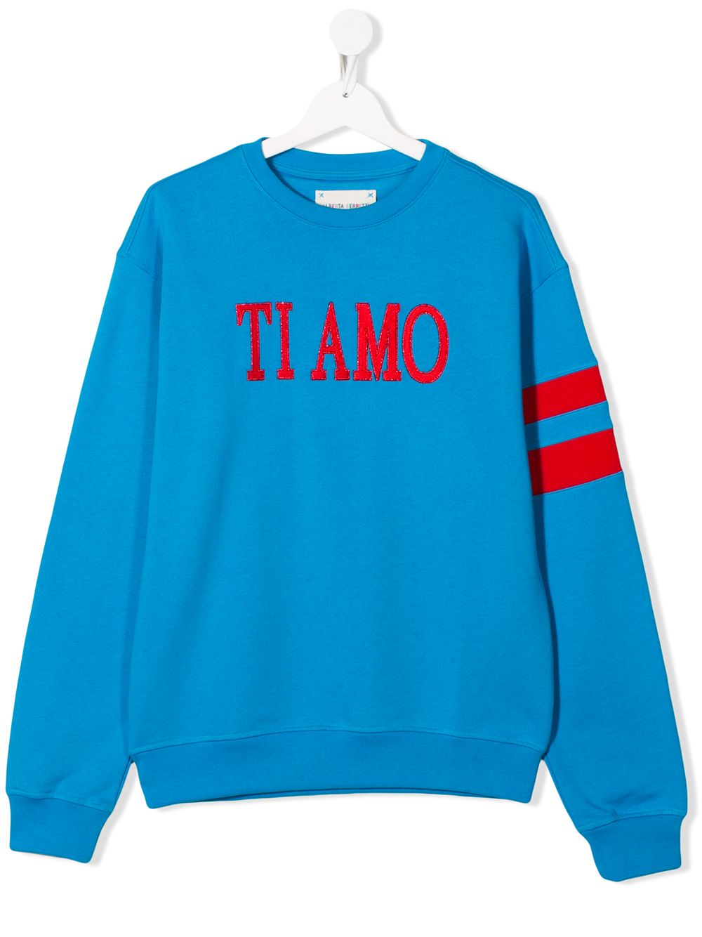 фото Alberta ferretti kids teen ti amo cotton sweatshirt