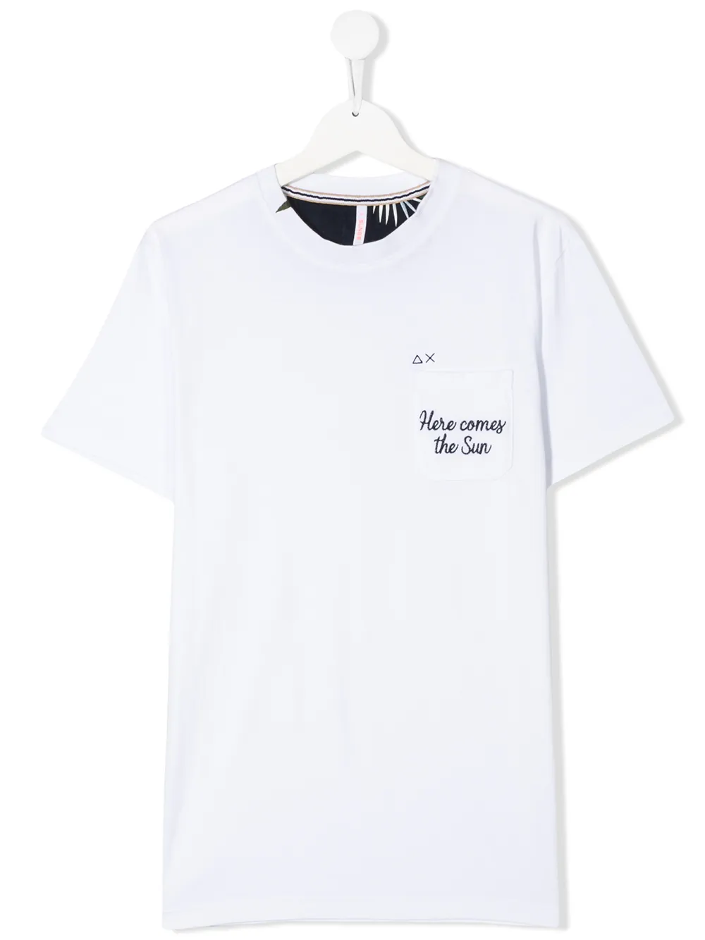 фото Sun 68 teen slogan embroidery cotton t-shirt