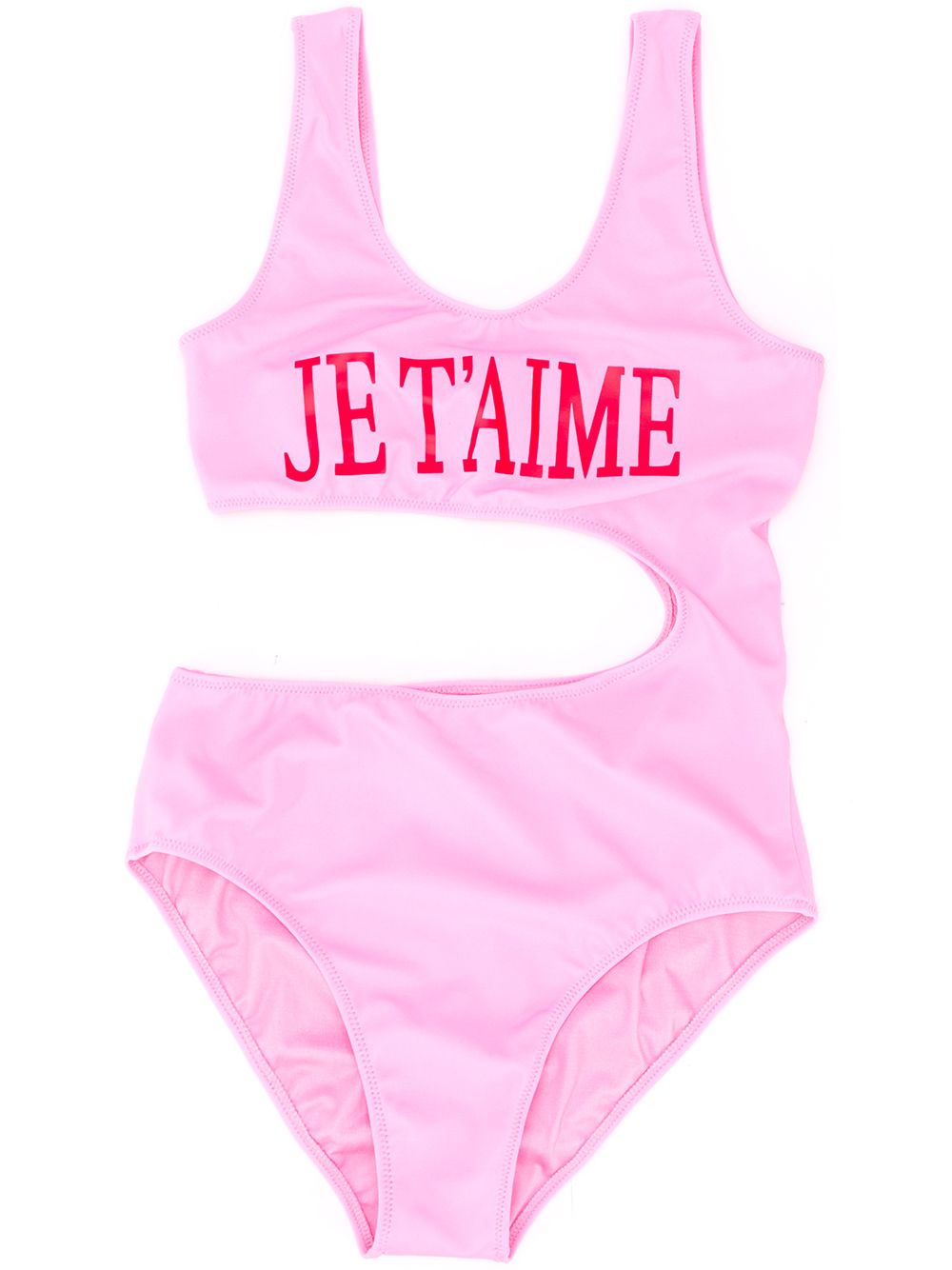 фото Alberta ferretti kids teen je t'aime cut-out swimsuit