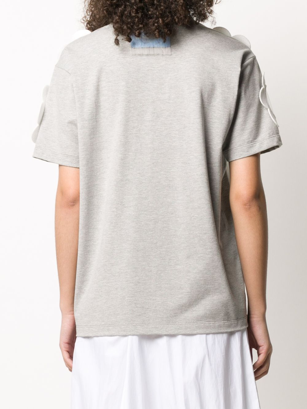 фото Viktor & rolf daisy applique sheer panel t-shirt