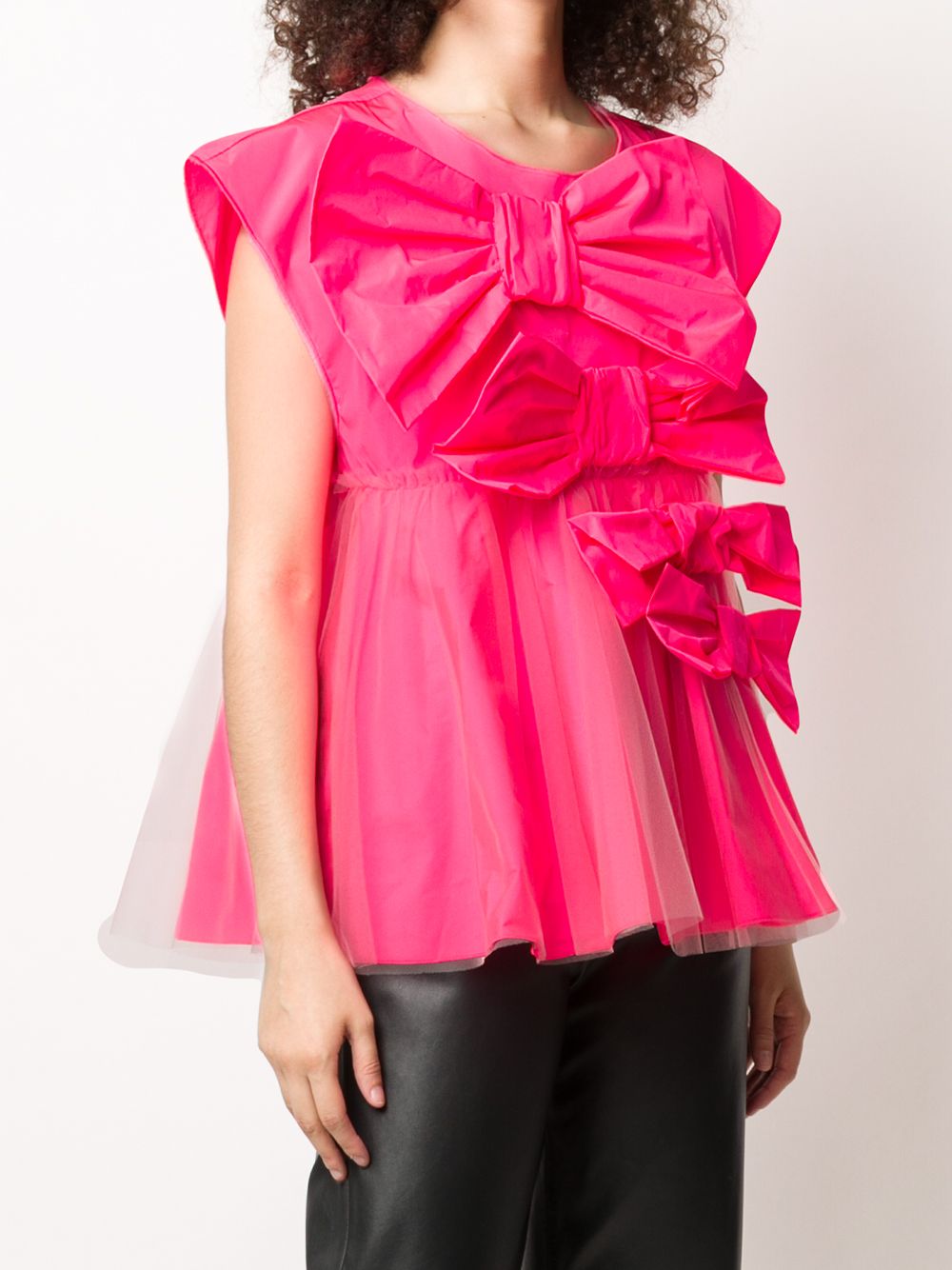 фото Viktor & rolf so many bows tulle overlay blouse