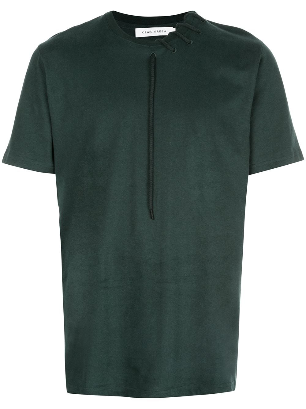 Craig Green Laced Crewneck T-shirt In Green