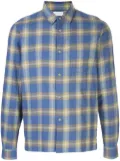 John Elliott Sly straight-hem plaid shirt - Blue