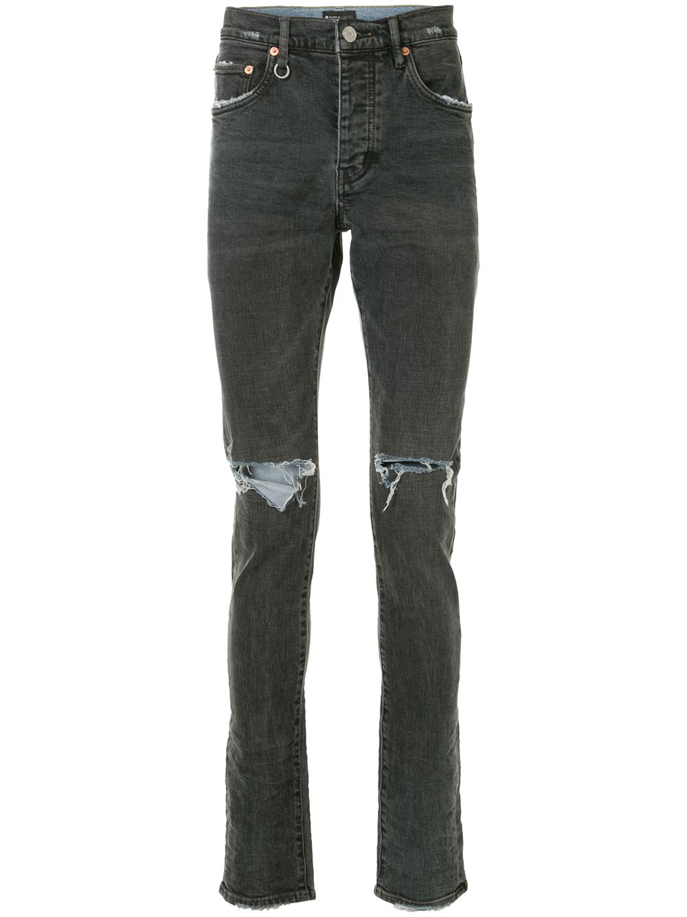 

Purple Brand jeans slim con tiro medio - Azul