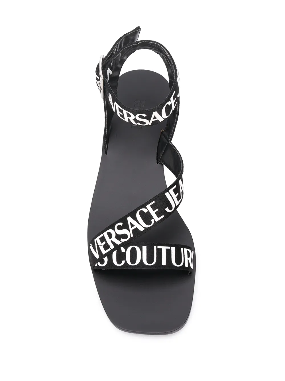 фото Versace jeans couture сандалии с открытым носком и логотипом