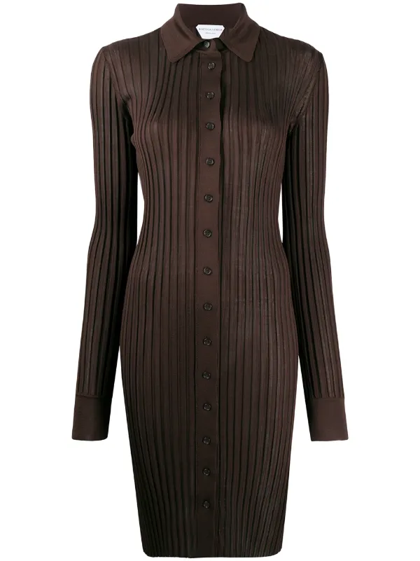 button up knit dress