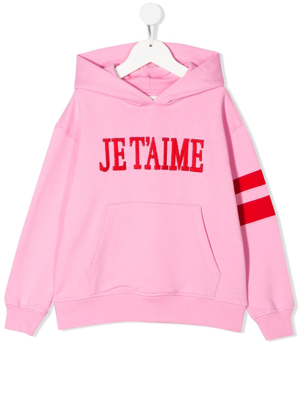 фото Alberta ferretti kids embroidered logo hoodie