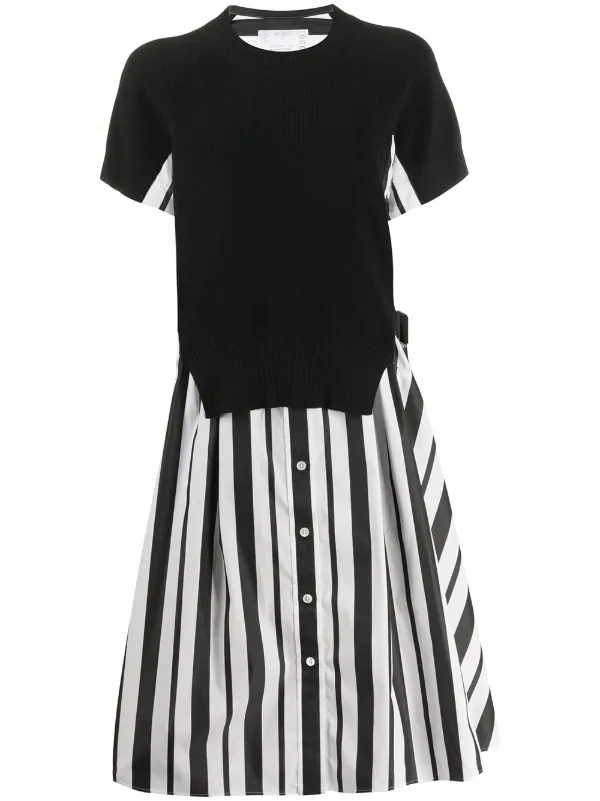 black mid length dress