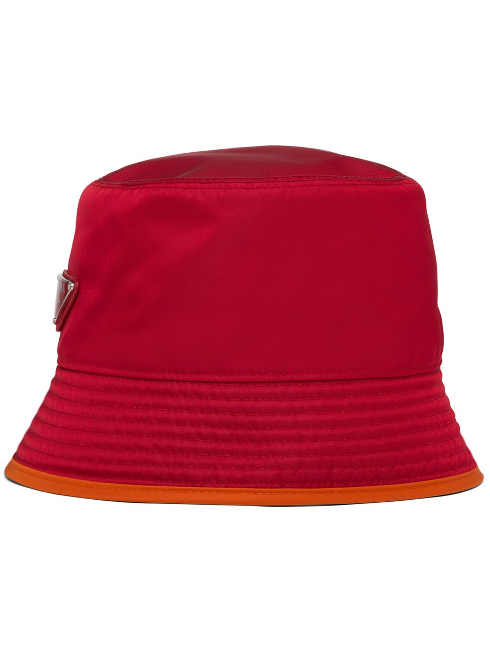 Shop Prada Reversible Nylon Hat In Red