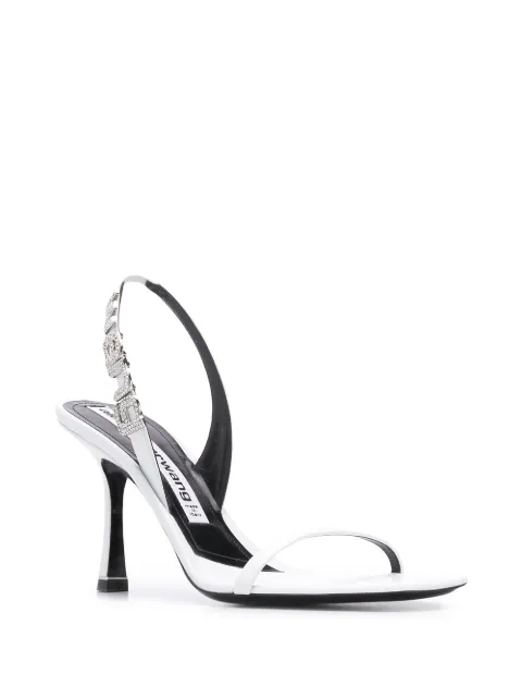 alexander wang crystal sandals