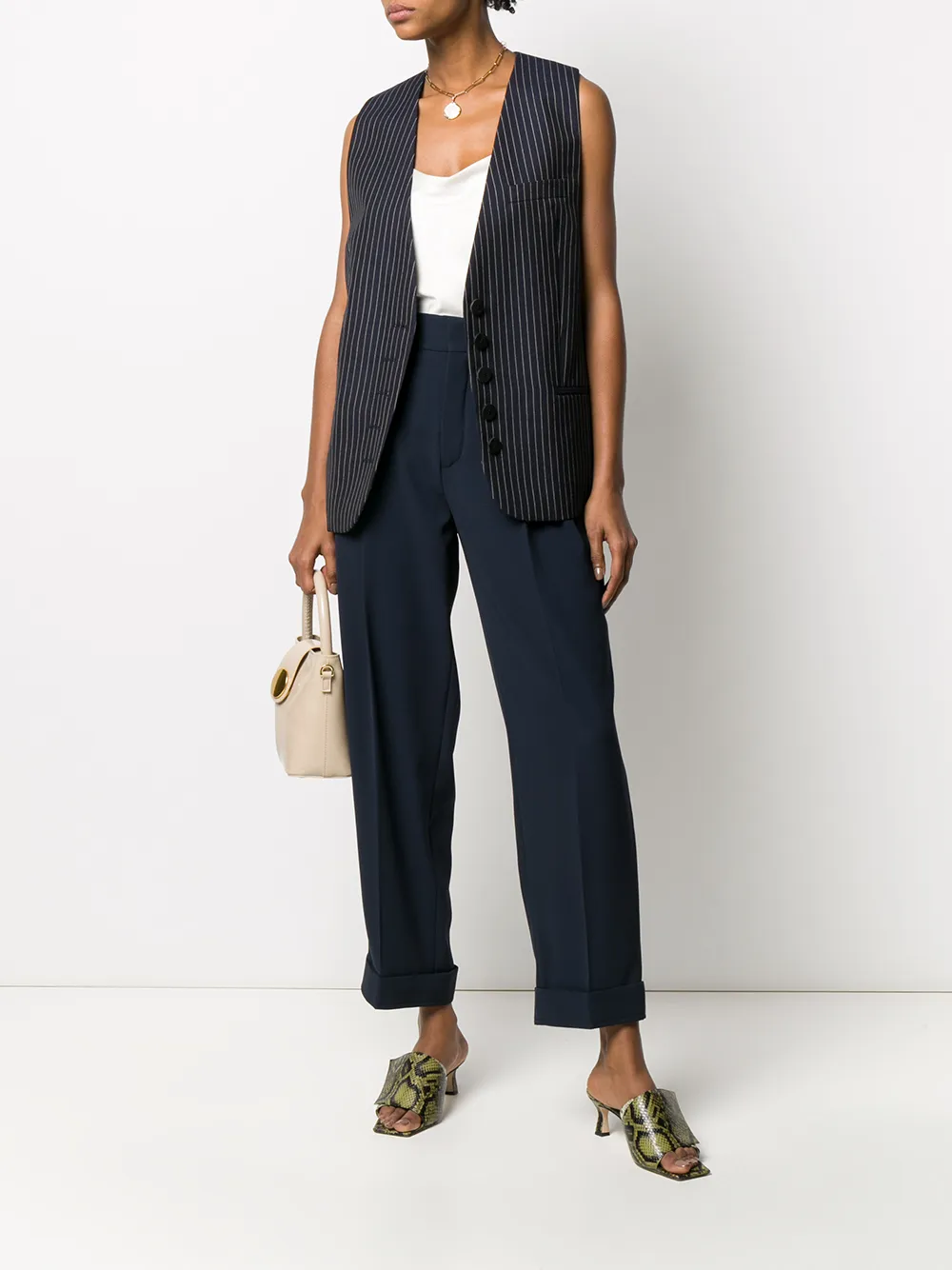 Image 2 of Chloé high-waisted cropped trousers