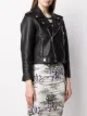 GANNI cropped biker jacket