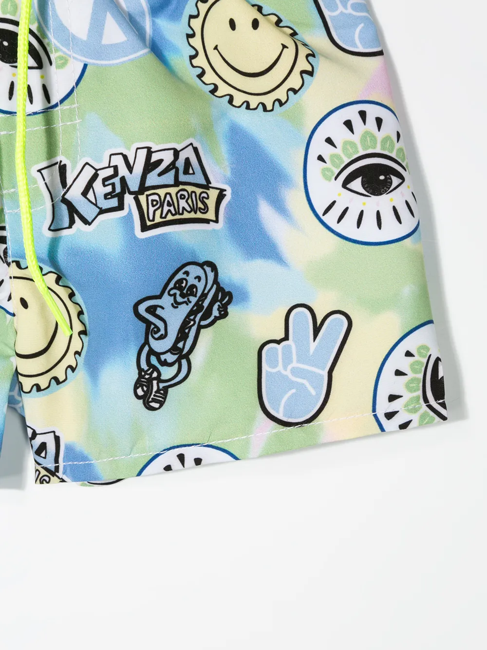 фото Kenzo kids плавки-шорты cali party с кулиской