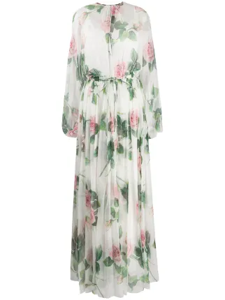 dolce and gabbana floral maxi dress