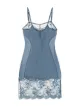Image 2 of La Perla Brigitta lace-trimmed slip dress
