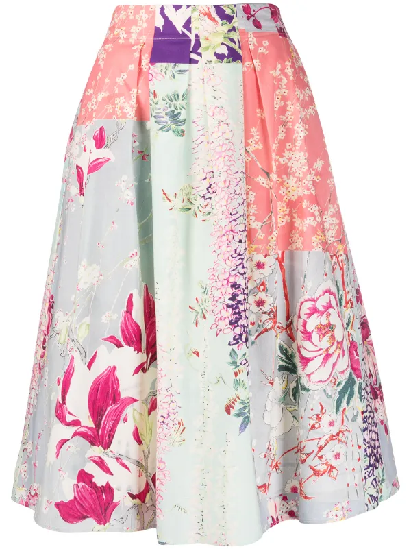 Floral cotton skirt Clearance