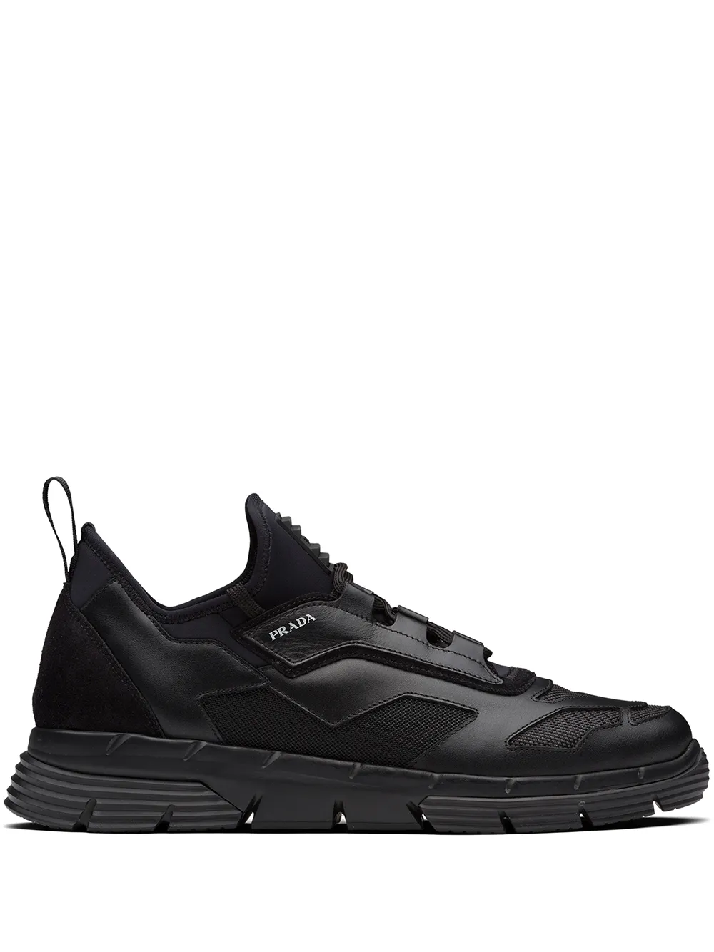 PRADA MESH PANEL LOW-TOP SNEAKERS