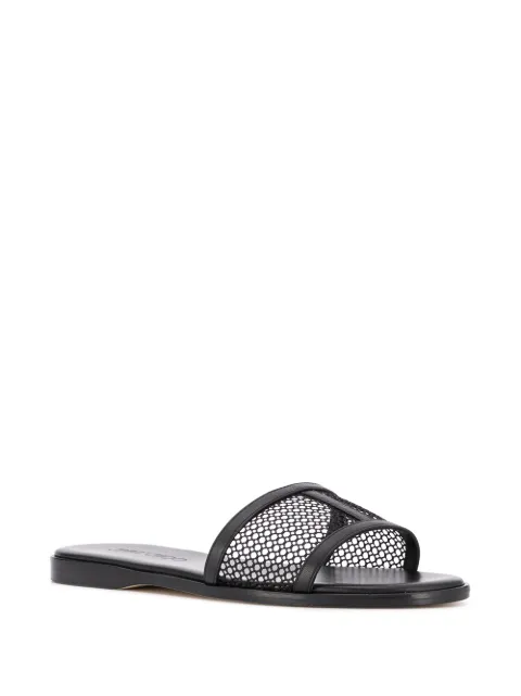 Jimmy Choo Minea Mesh Flat Sandals - Farfetch