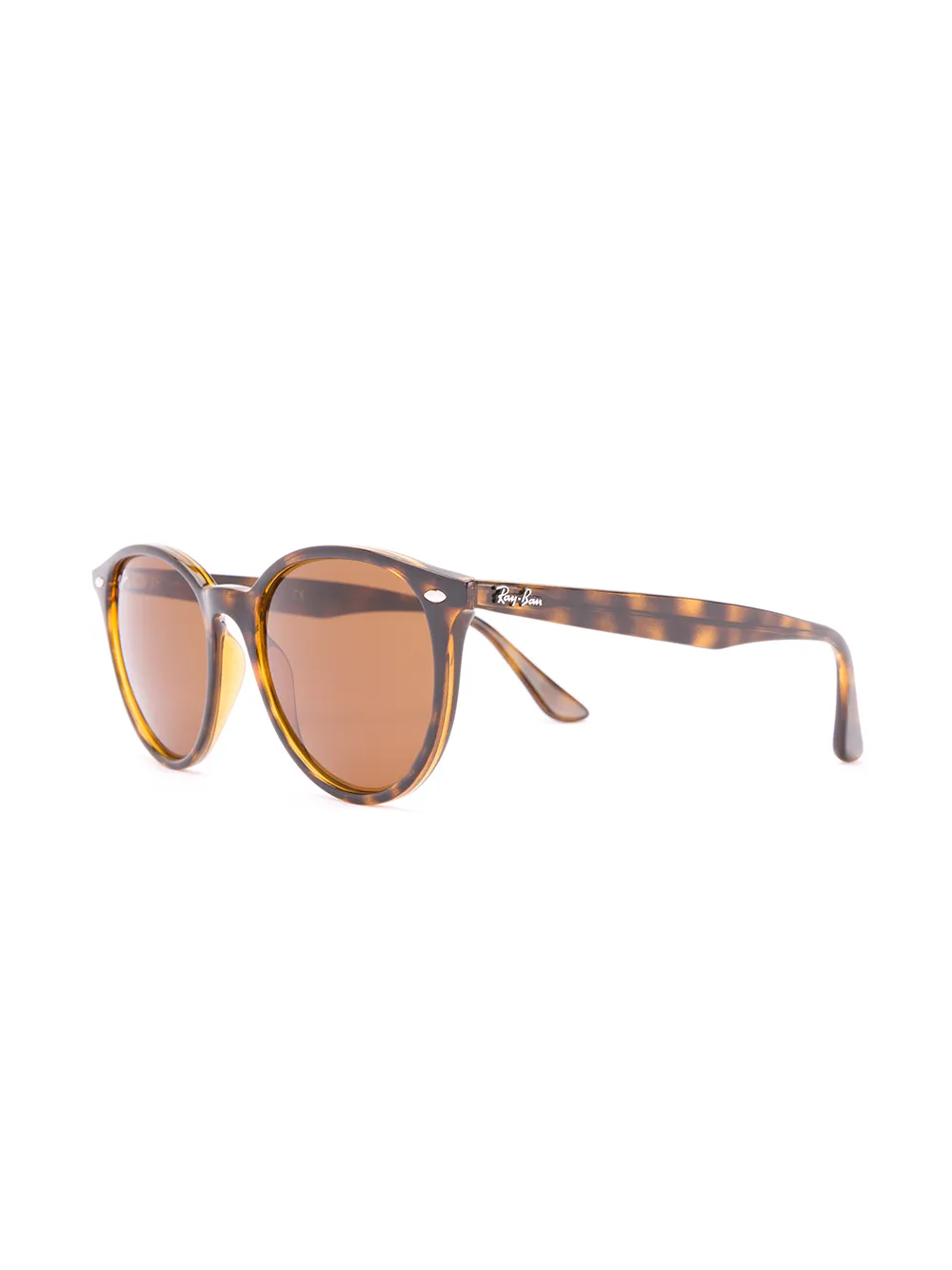 Ray-Ban Zonnebril met rond montuur - Bruin