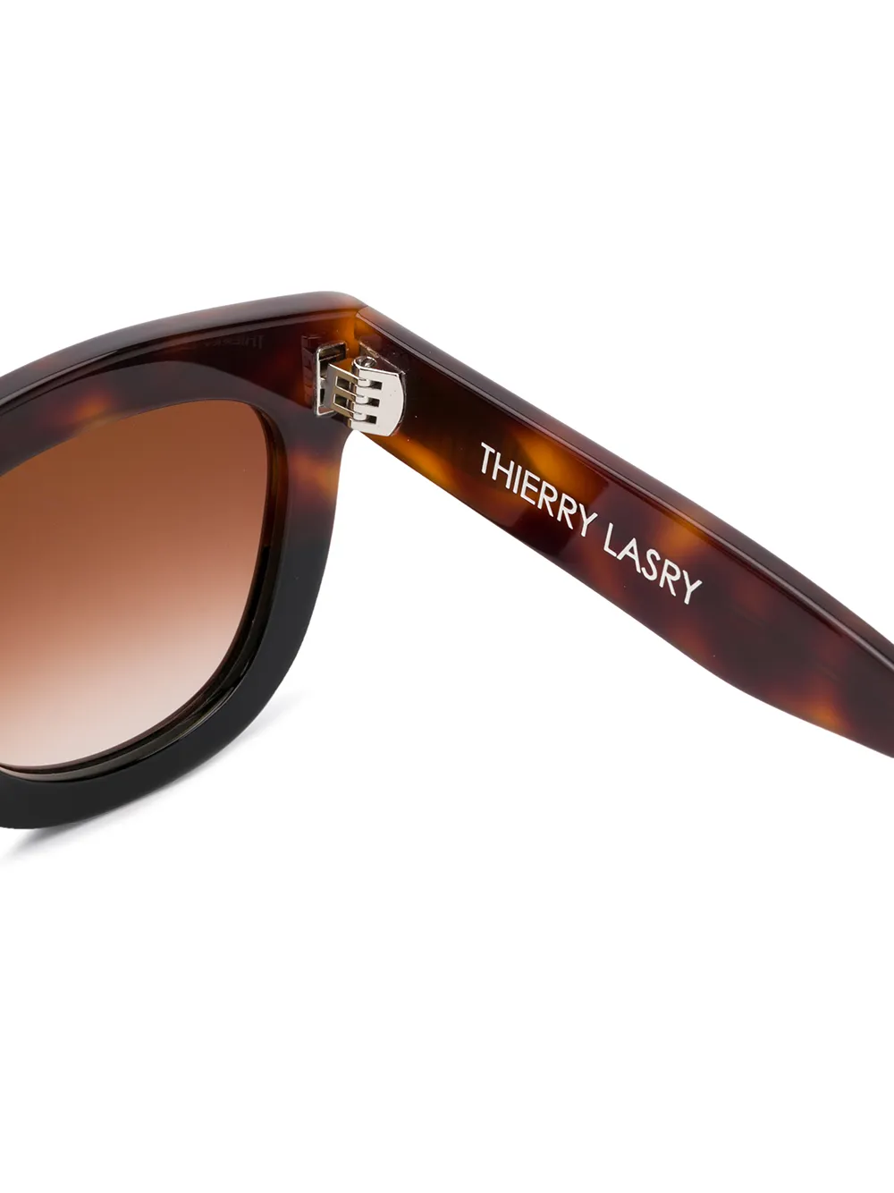 Thierry Lasry Gambly zonnebril met vierkant montuur Bruin