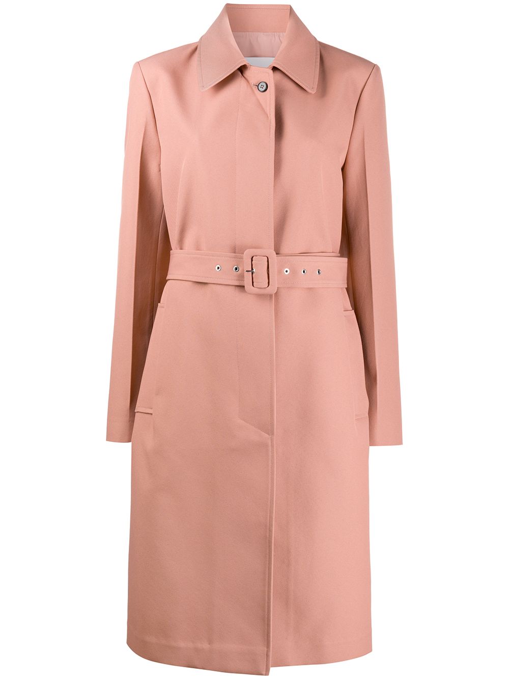 Jil Sander Belted Trench Coat In Pink