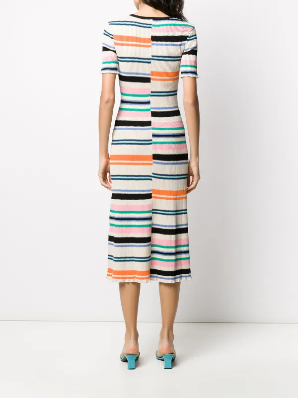 Kenzo mismatched stripe knitted dress 
