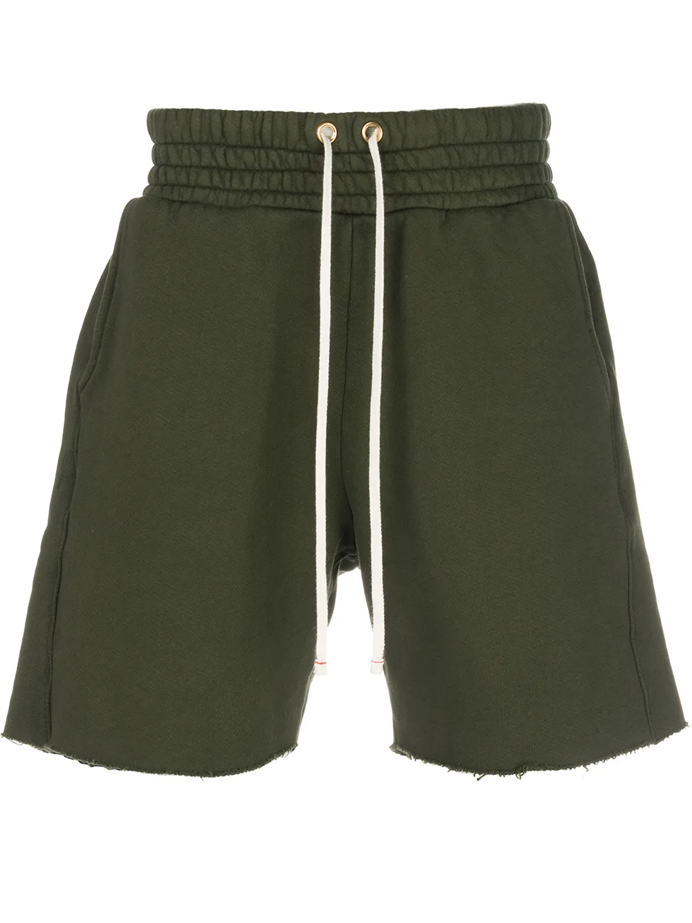 Les Tien Straight-leg Track Shorts In Green