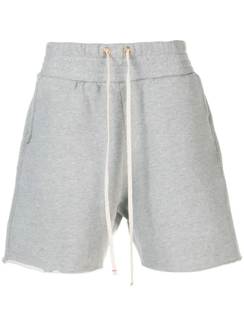 Les Tien straight-leg track shorts