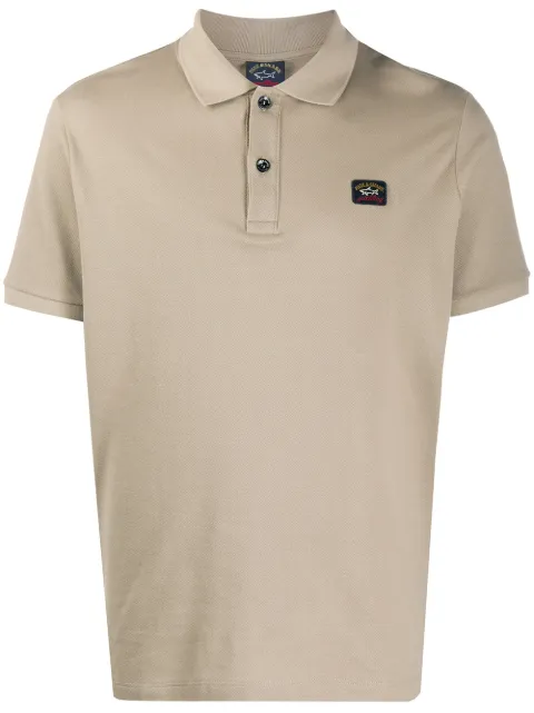 Paul & Shark logo patch polo shirt