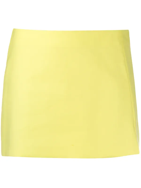90s mini skirt yellow
